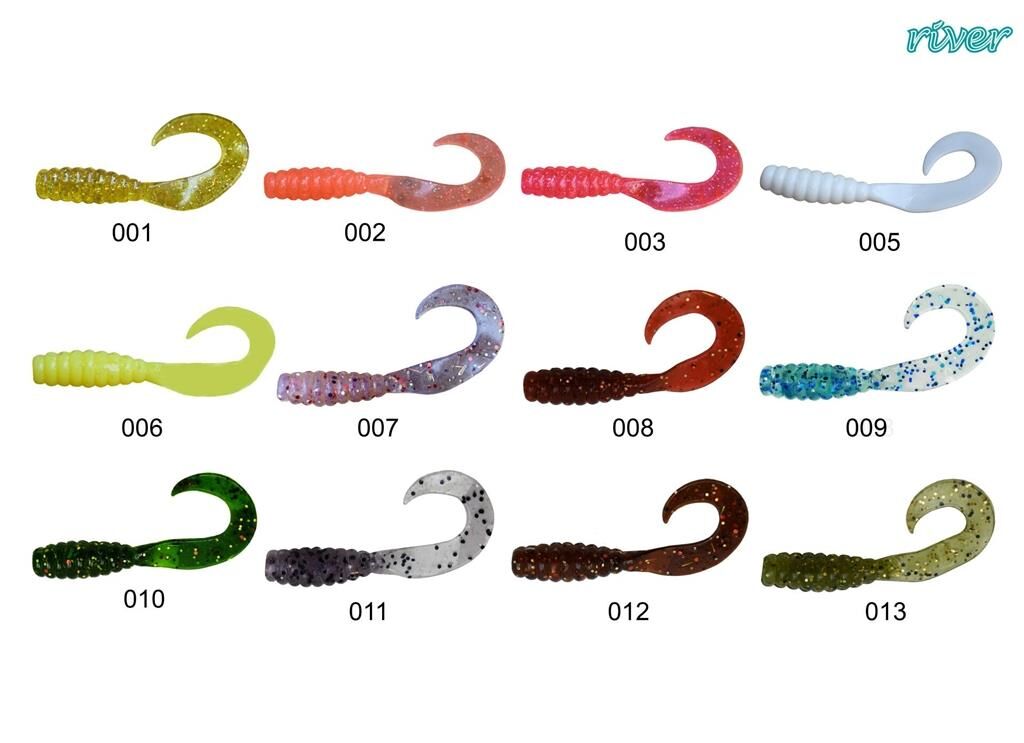 River Twister Tail Sandworm 6cm Silikon Yem