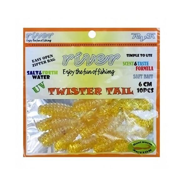 River Twister Tail Sandworm 6cm Silikon Yem