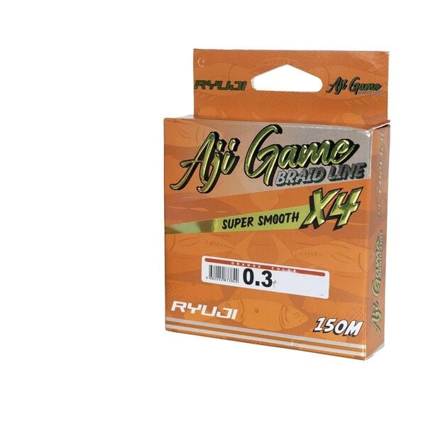 Ryuji Aji Game x4 Süper Smooth İp Misina ORANGE - 150 MT - 0,05 MM