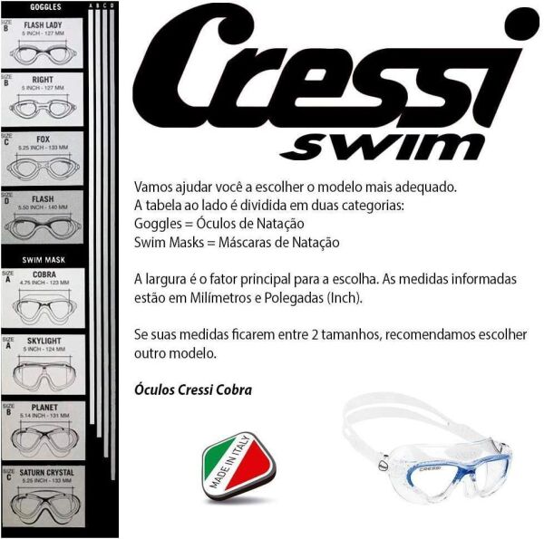 Cressi Cobra Deniz Gözlüğü Koyu Siyah