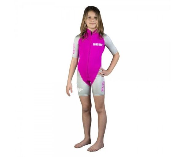 Seac Sub Hippo Kız Çocuk Dalış Elbisesi ( Shorty ) 1.5 mm