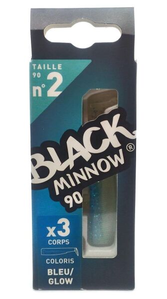 Fiiish Black Minnow BM90\2 BM933 3X-Gövde Silikon Yem-Blue/Glow