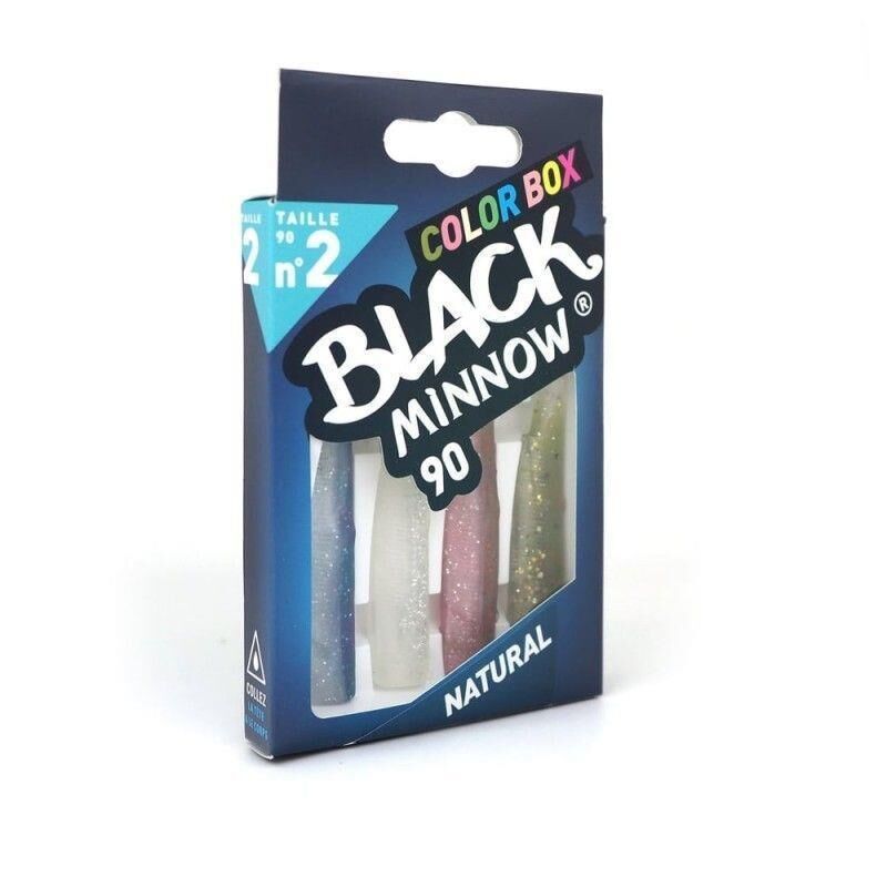 Fiiish Black Minnow BM90\2 BM635 4X-Gövde Silikon Yem-Natural Color Box