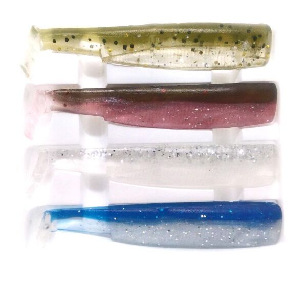 Fiiish Black Minnow BM90\2 BM635 4X-Gövde Silikon Yem-Natural Color Box