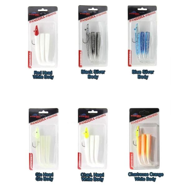 Pandora Sandeel 10 cm Silikon Yem Glo Head/Glo Body - 16 Gr