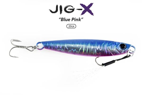 Fujin Jig-X 20 gr Light Jigging - Jig Yem BLUE PİNK
