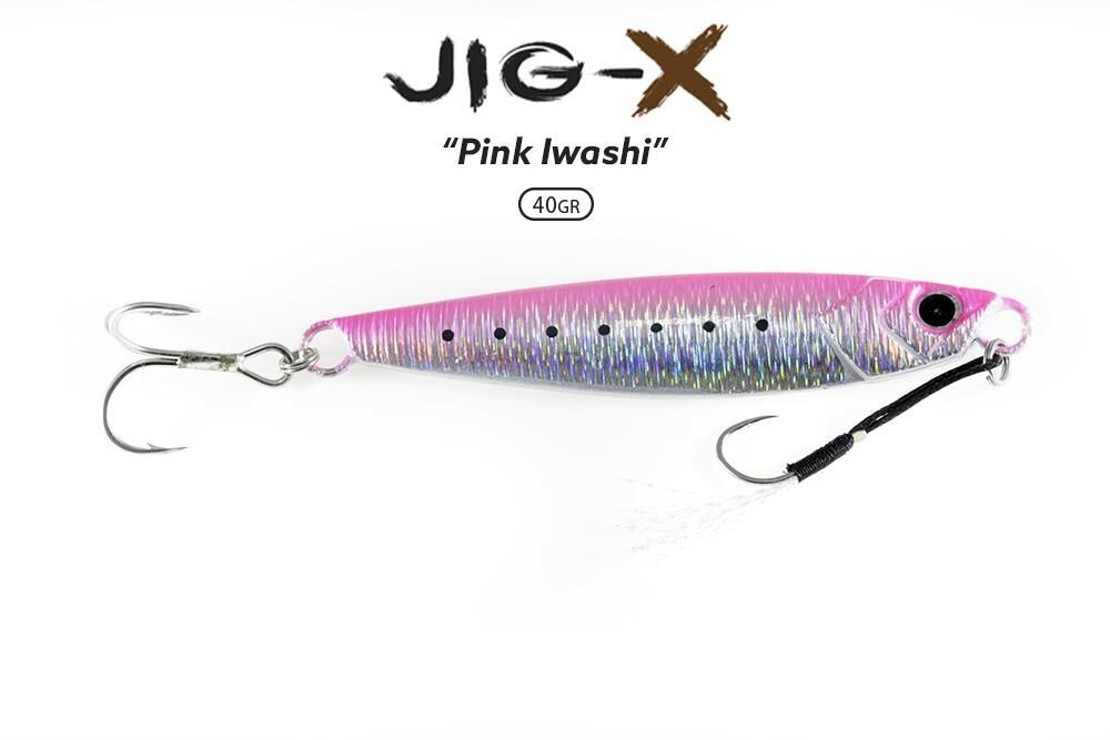Fujin Jig-X 40 gr Shore Jigging - Jig Yem PINK IWASHI