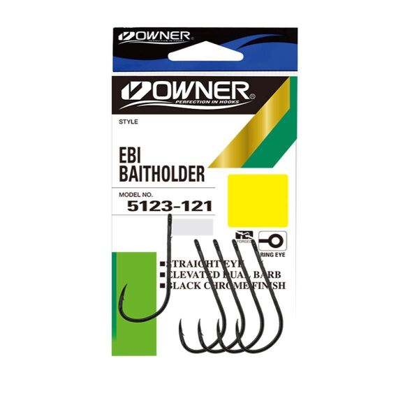 Owner 5123 Ebi Baitholder Black Chrome Olta İğnesi NO:6