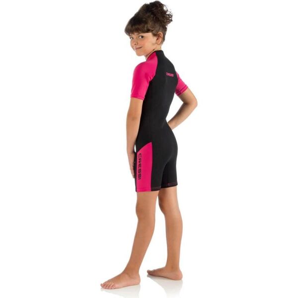Cressi Little Shark Junior Shorty Dalış Elbisesi BLACK / LIME - 2MM - 3/4 YAŞ