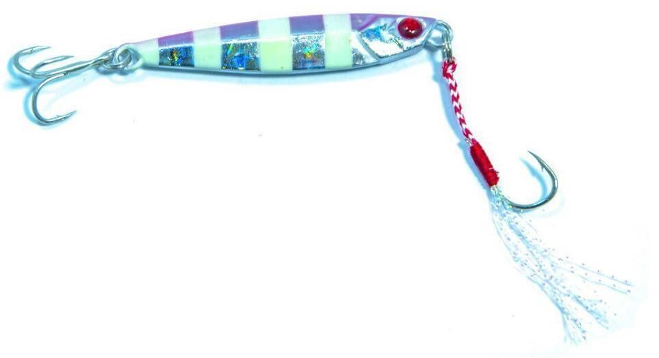 Fujin Jig-X 40 gr Shore Jigging - Jig Yem ZEBRA PİNK GLOW
