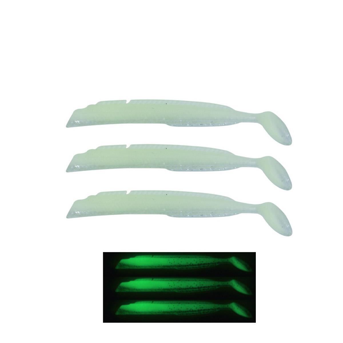 Fujin Salt Eel Body 10cm x3 Silikon Yem Gövde Glow Eel