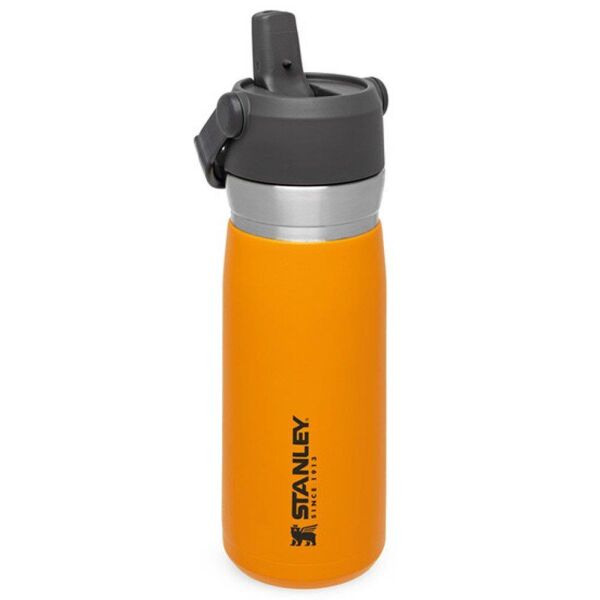 Stanley The Iceflow Pipetli Paslanmaz Çelik Soğuk Su Termosu 0.65 LT TURUNCU