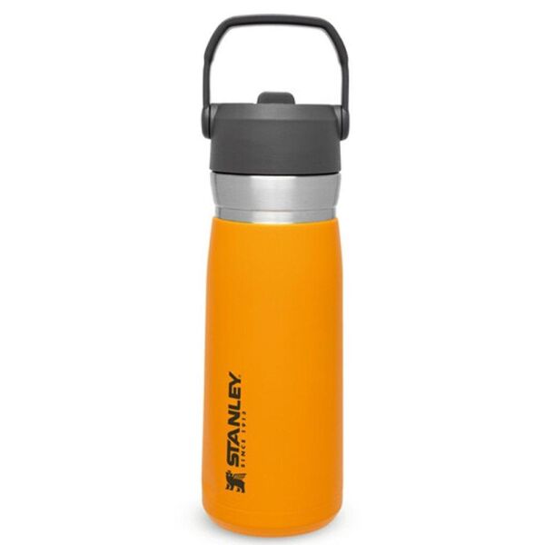 Stanley The Iceflow Pipetli Paslanmaz Çelik Soğuk Su Termosu 0.65 LT TURUNCU