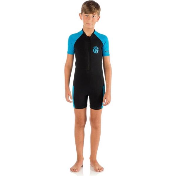 Cressi Little Shark Junior Shorty Dalış Elbisesi BLACK / BLUE - 2MM - 11/12 YAŞ