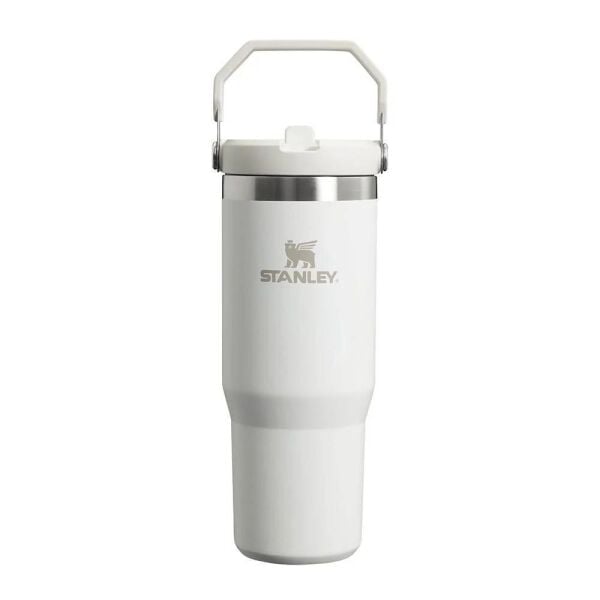 Stanley The IceFlow Flip Straw Pipetli Termos Bardak 0,89 Lt BEYAZ