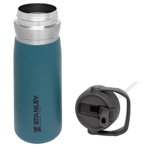 Stanley The Iceflow Pipetli Paslanmaz Çelik Soğuk Su Termosu 0.65 LT Petrol Mavisi