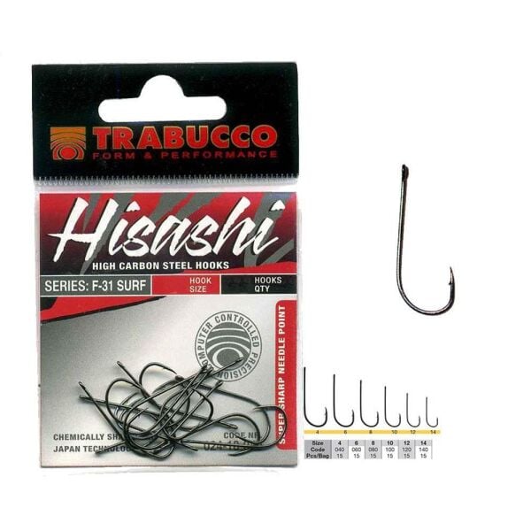 Trabucco Hisashi Hook F-31 Surf Olta İğnesi NO:4
