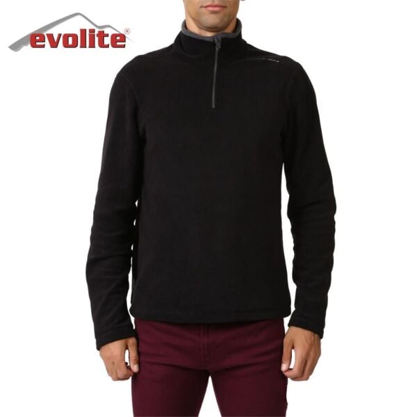 Evolite Fuga Bay Mikro Polar Sweater - Siyah XXXL