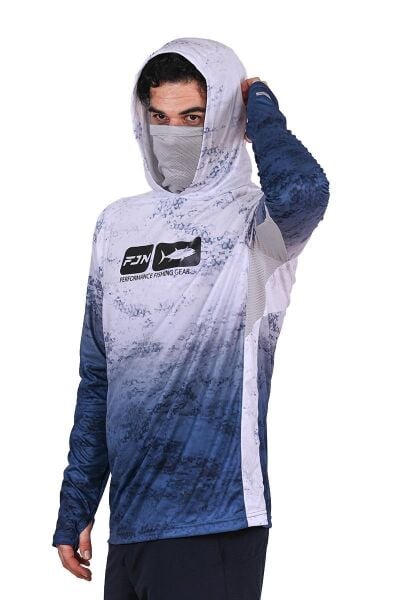 Fujin Pro Angler T-Shirt Grey Wave Grey Wave - M