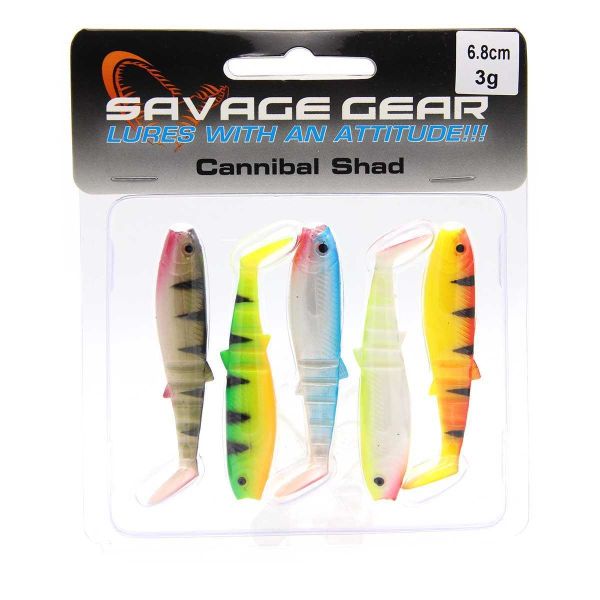 Savage Gear Cannibal Shad 6,8cm 3gr Silikon Yem CLOWN