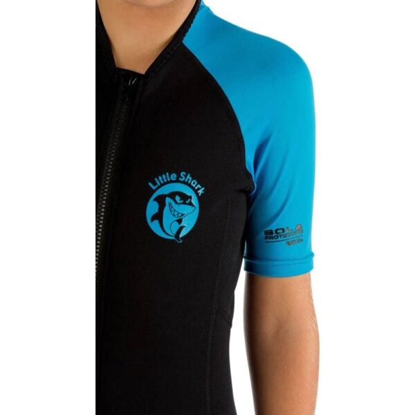 Cressi Little Shark Junior Shorty Dalış Elbisesi BLACK / BLUE - 2MM - 7/8 YAŞ