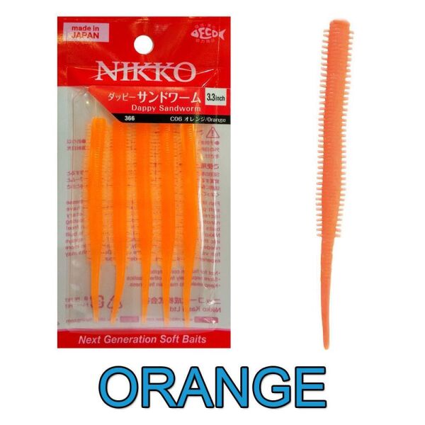 Nikko Sandworm Floating Yem Kum Solucanı 8.5cm ORANGE