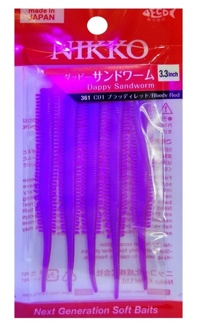 Nikko Sandworm Floating Yem Kum Solucanı 8.5cm Bloody Red