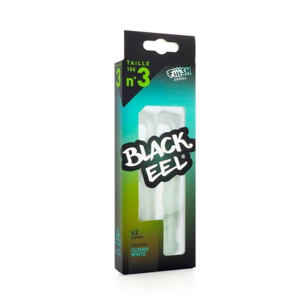 Fiiish Black Eel  BE150\3 BE1150 2X-Gövde Cloudy White Silikon Yem