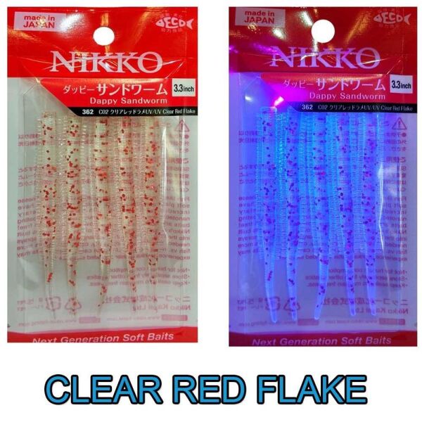 Clear Red Flake