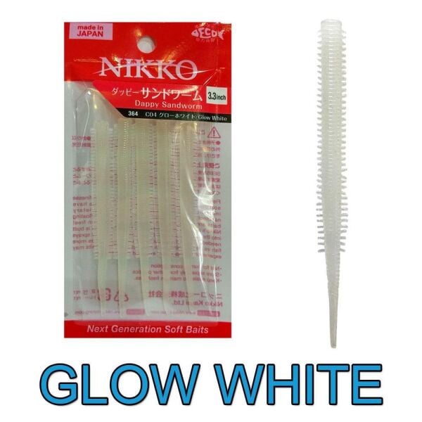 Nikko Sandworm Floating Yem Kum Solucanı 8.5cm GLOW WHITE