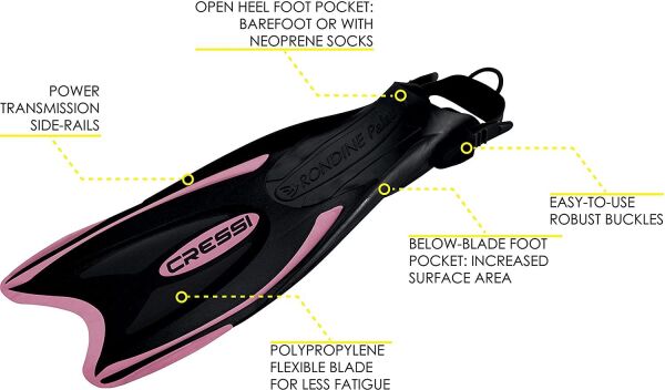 Cressi Palau Dalış Paleti PINK - NO:32-35