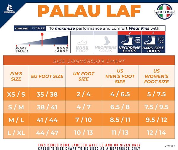 Cressi Palau Dalış Paleti PINK - NO:32-35