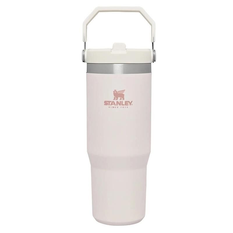 Stanley The IceFlow Flip Straw Pipetli Termos Bardak 0,89 Lt AÇIK PEMBE