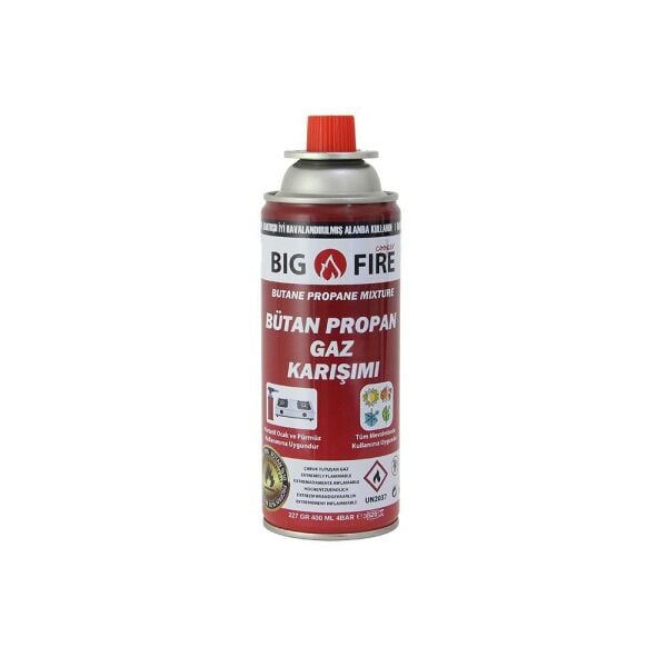 Big Fire Power 227gr Valfli Gaz Kartuşu Tekli Set