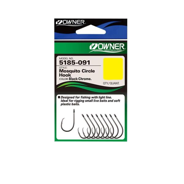 Owner 5185 Mosquito Circle Black Chrome Sinek İğne