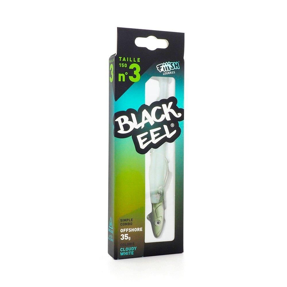 Fiiish Black Eel  BE150\3 Simple Combo OffShore 35Gr Cloudy White Silikon Yem