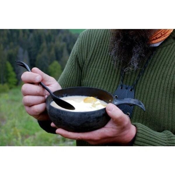 Kupilka Spork 225 Uzun Çatal Kaşık SİYAH