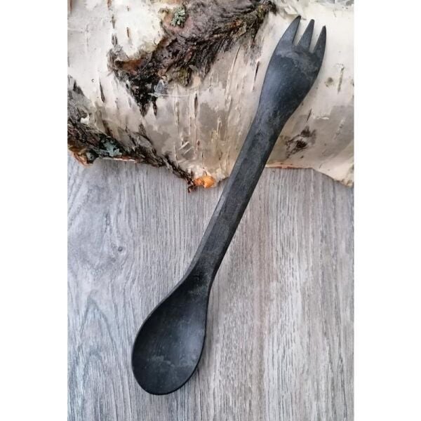 Kupilka Spork 225 Uzun Çatal Kaşık SİYAH