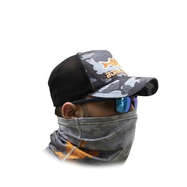 Fujin Black Camo Fish Balıkçı Şapkası BLACK