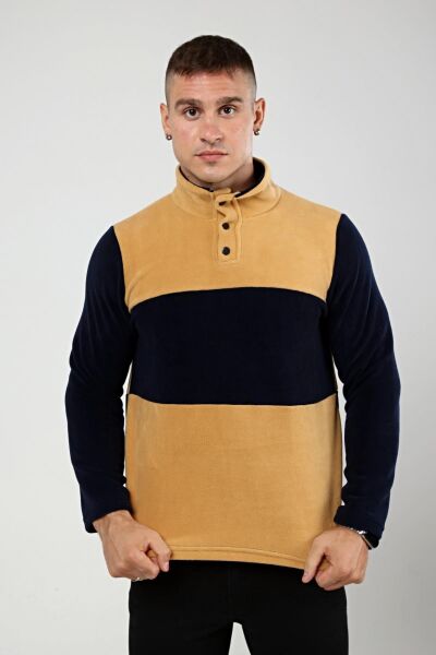North Trace Fast Trek Erkek Anorak Polar Camel/Lacivert - M
