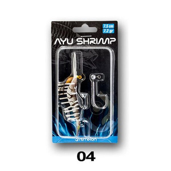 Remixon Ayu Shrimp Karides 7.5 cm 7.2 gr Silikon Yem 08