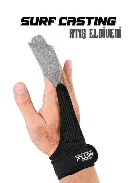 Fujin Pro Angler Surf Casting Atış Eldiveni SİYAH