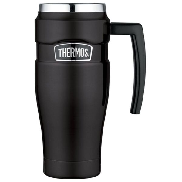 Thermos Stainless Çelik Travel Mug Termos 470 ml Mat Siyah
