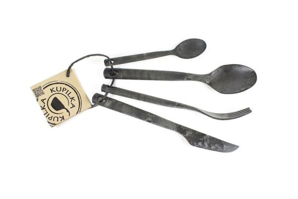 Kupilka Cutlery Kuksa Çatal Bıçak Takımı SİYAH
