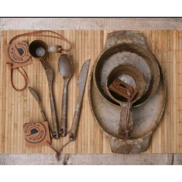 Kupilka Cutlery Kuksa Çatal Bıçak Takımı KAHVE