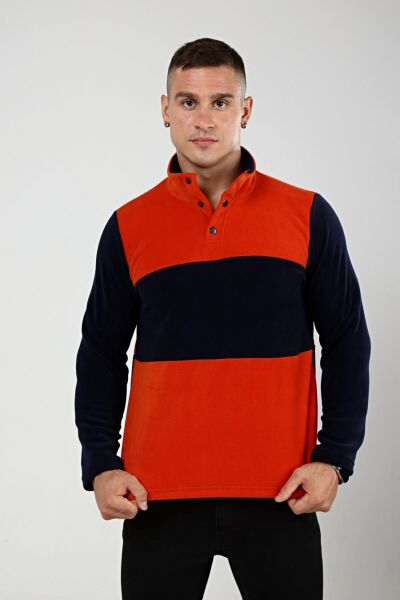 North Trace Fast Trek Erkek Anorak Polar Kiremit/Lacivert - M