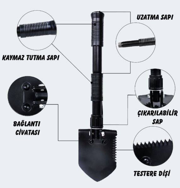 Nurgaz Katlanır Kürek