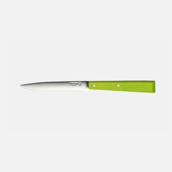 Opinel Bon Appétit Steak Knife Wood N°125 Sofra Bıçağı APPLE GREEN