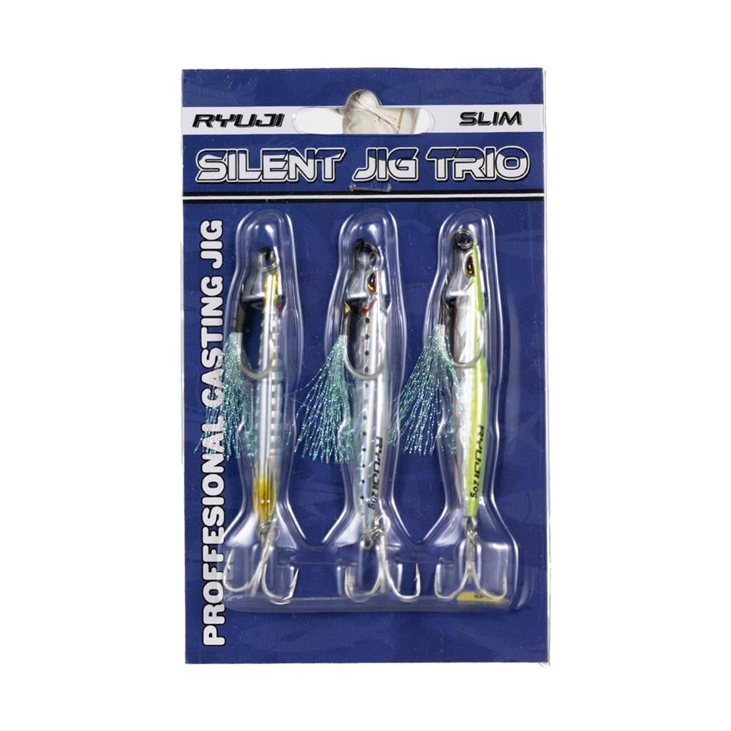 Ryuji Silent Jig Trio Slim Jig Yem Zebra Mix - 10 Gr