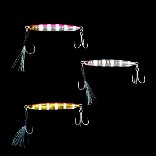 Ryuji Silent Jig Trio Slim Jig Yem Zebra Mix - 10 Gr